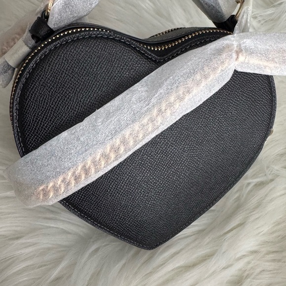 Coach Heart-Shaped Black Crossbody Bag - Picture 5 of 12